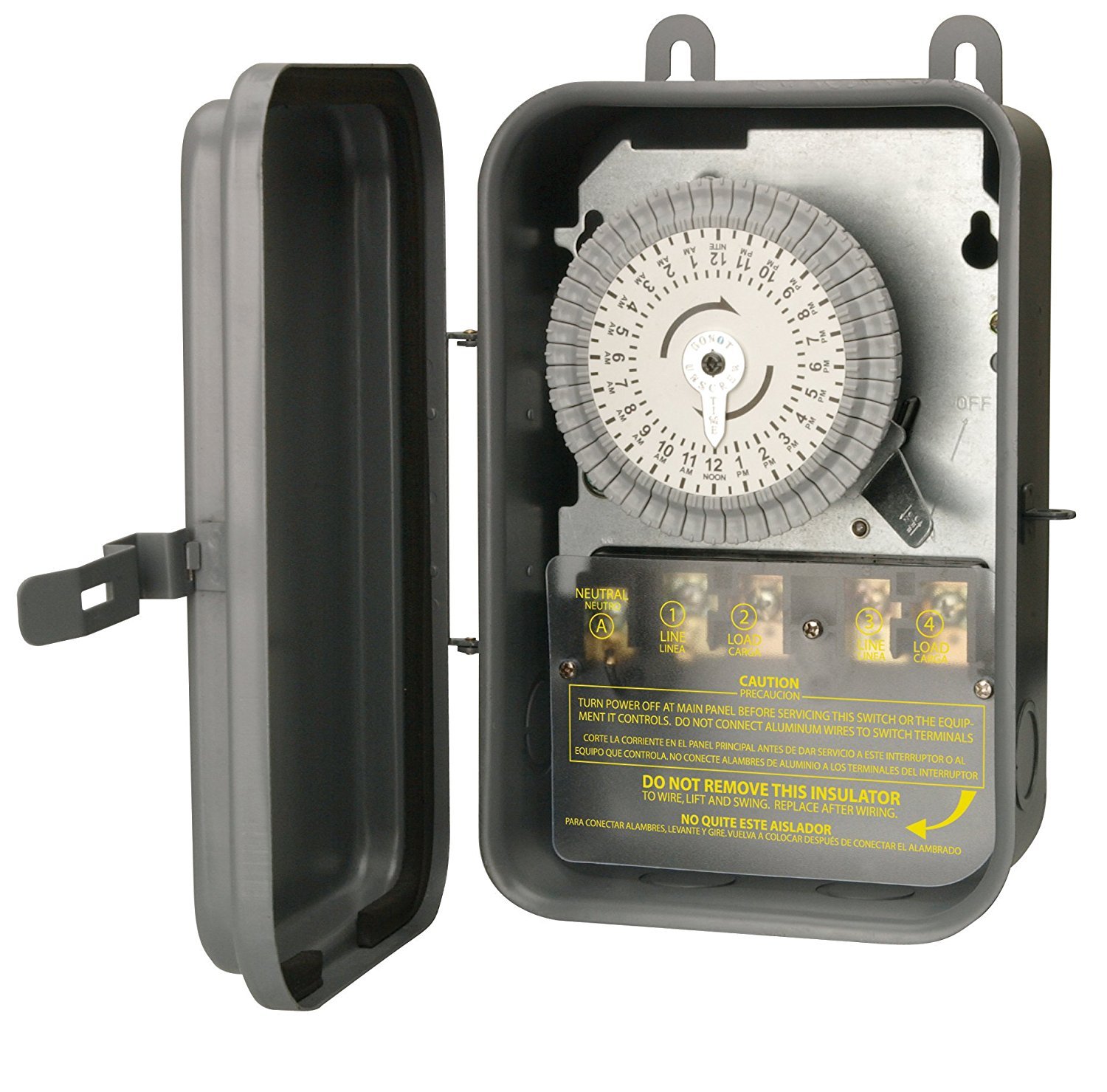 Woods 59104R 208-277-Volt 40-Amp Outdoor 24-Hour DPST Mechanical